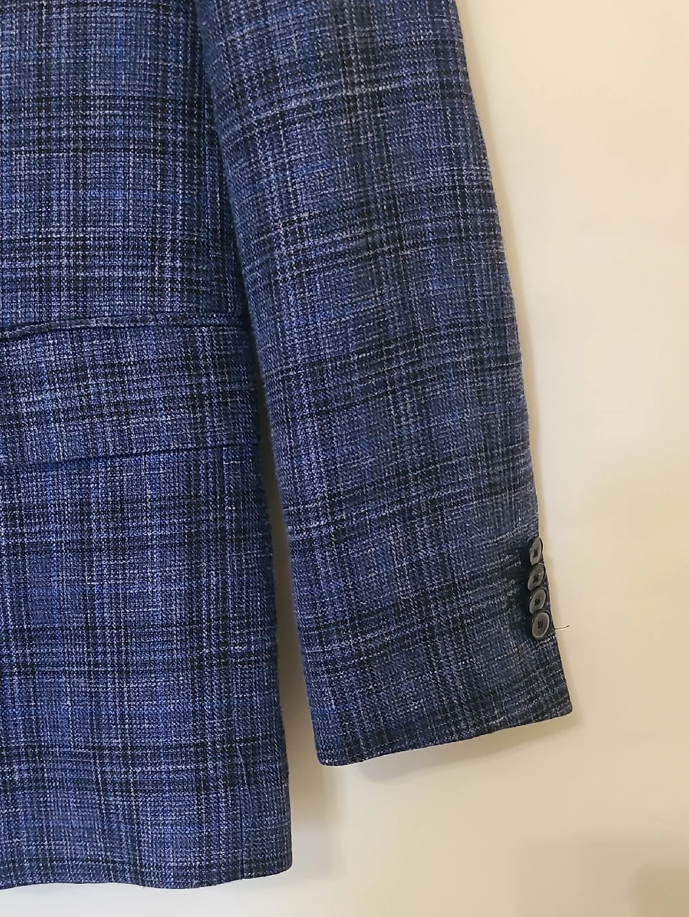 Joseph Abboud Navy Blue Plaid Sport Coat